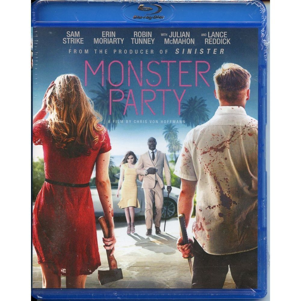 Monster Party (2018) Blu-ray‎ Horror Movie Sam Strike Erin Moriarty Robin Tunney